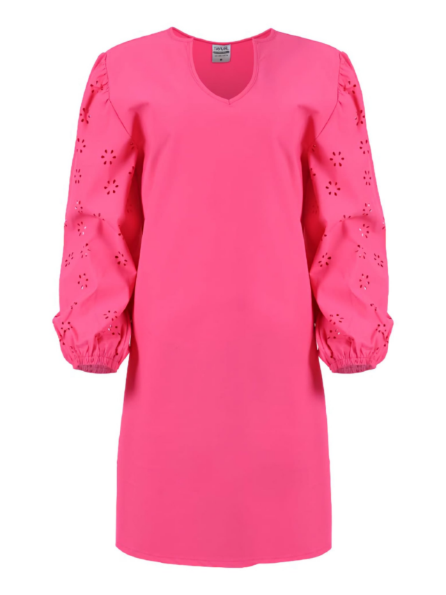 Sunny jurk broderie — Roze